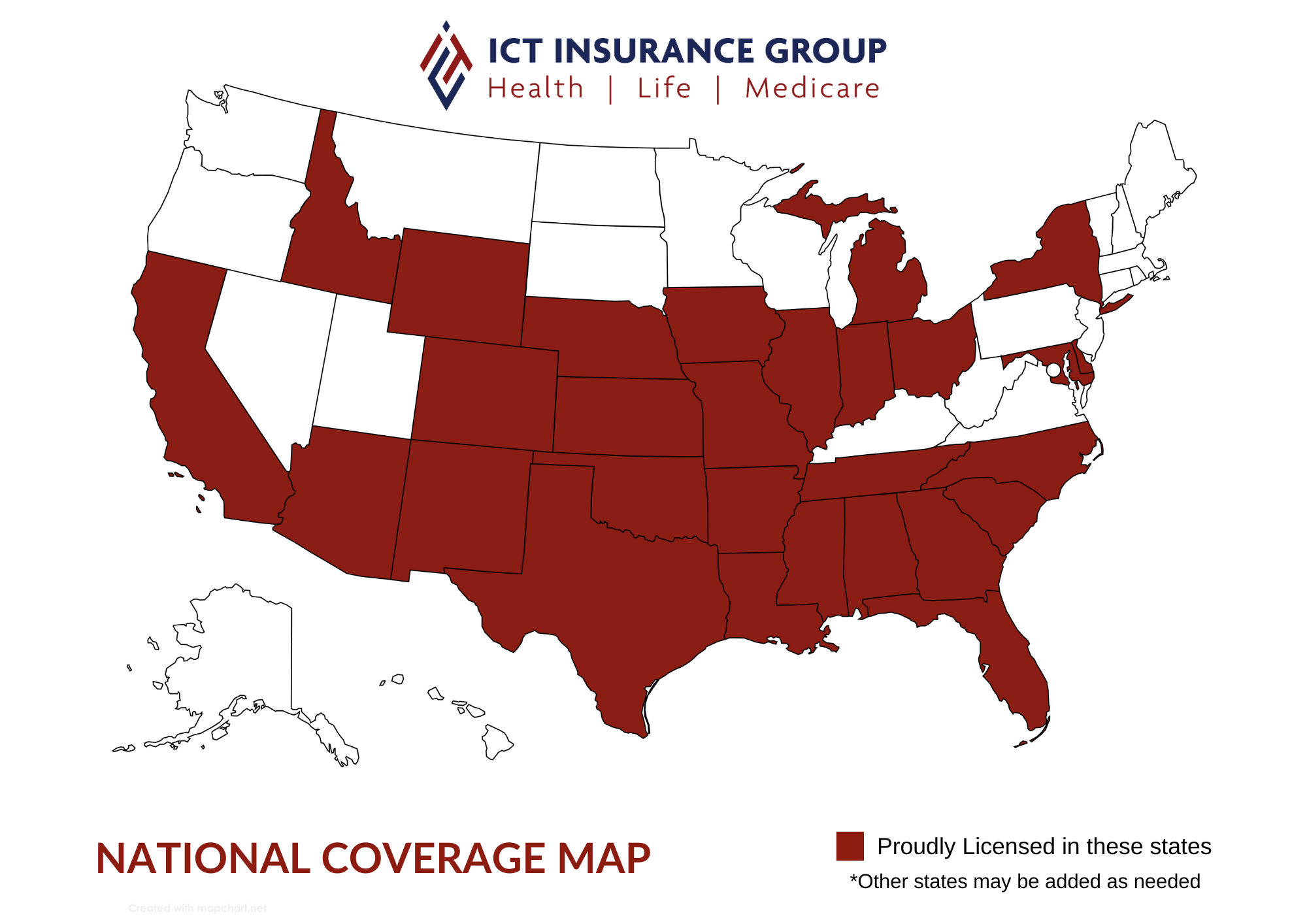 ICT Insurance Coverage Map