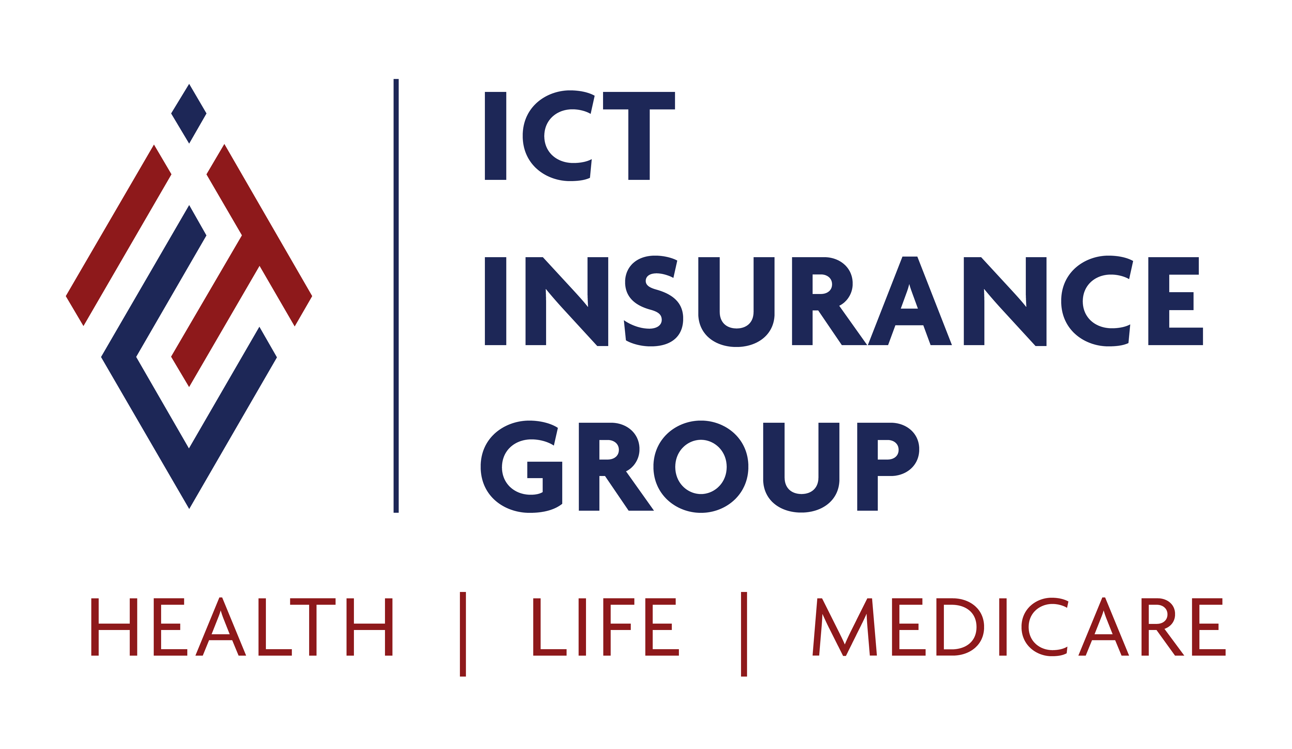 ICT Insurance Logo 2024- Stacked V2 Full Color